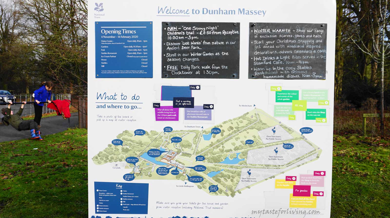 Duhnam Massey  is located in the north-west of England, near the city of Manchester, and is owned by the National Trust. 