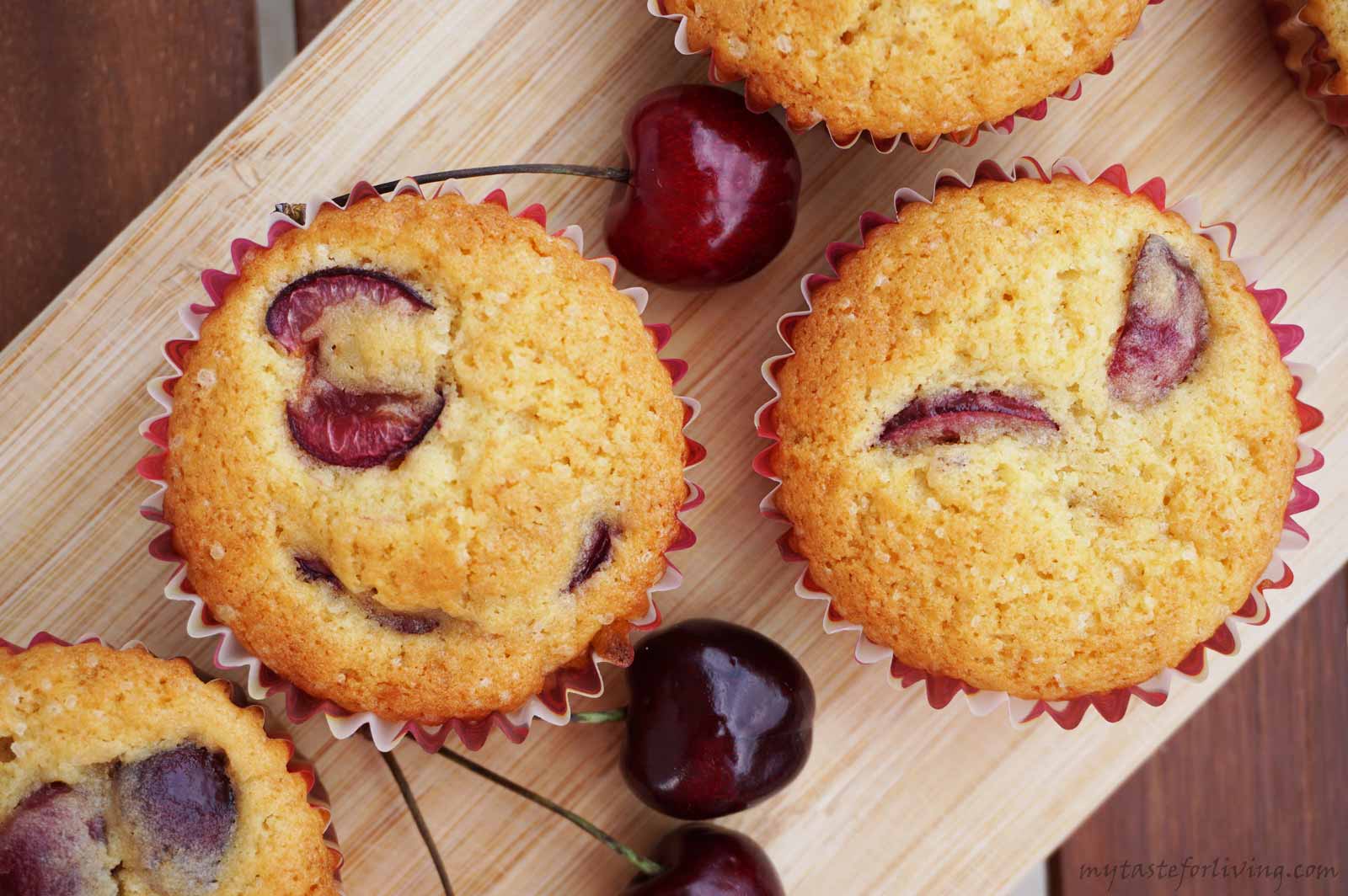 You should try this cherry muffins, which are quick to prepare and irresistibly delicious.