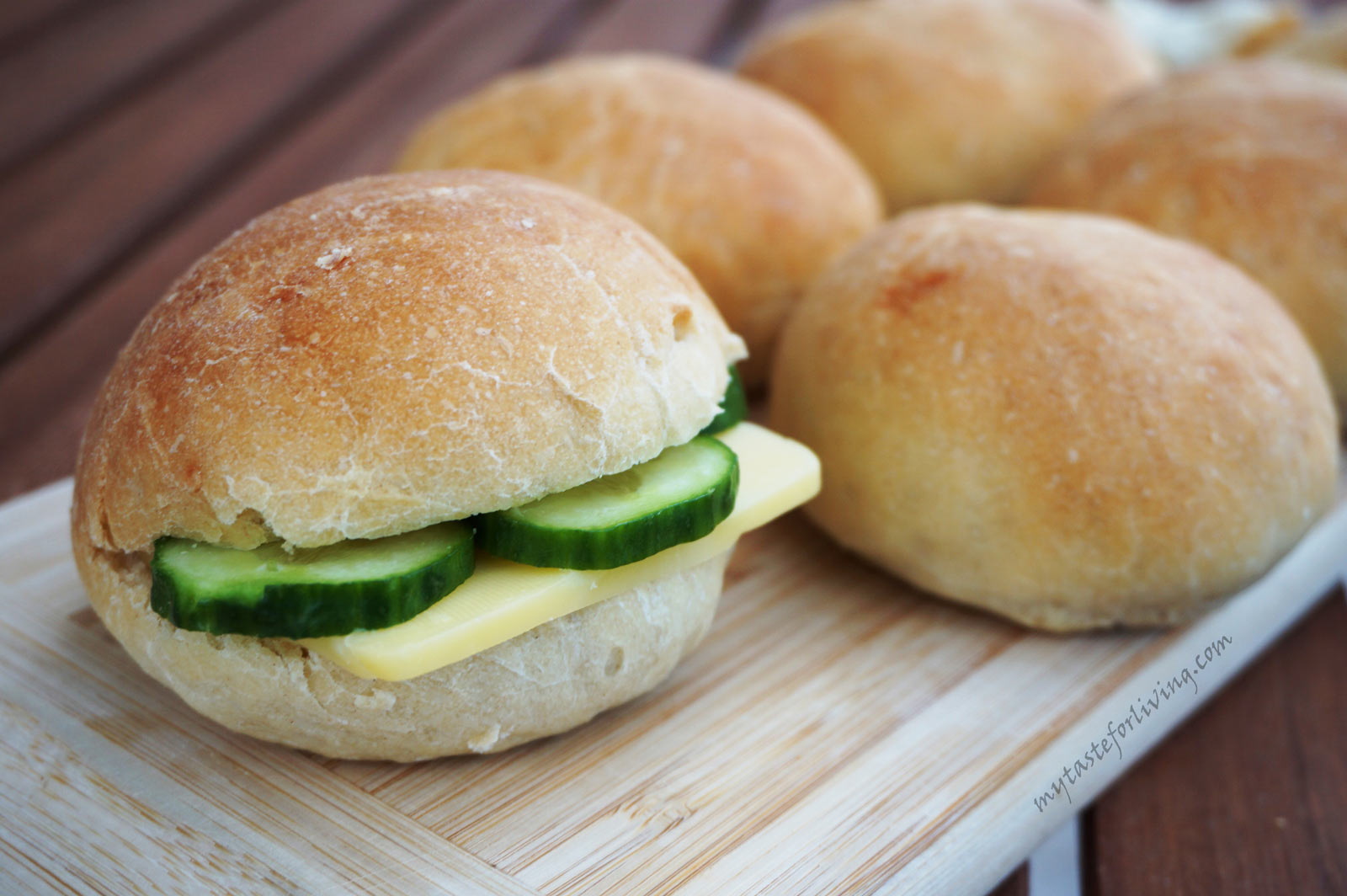Easy, fluffy and delicious buns that prepare very quickly. You can use them for hamburger or serve with a delicious dish while they are still warm. They do not contain eggs and dairy products. I often prepare them when we go on a trip and have a picnic.