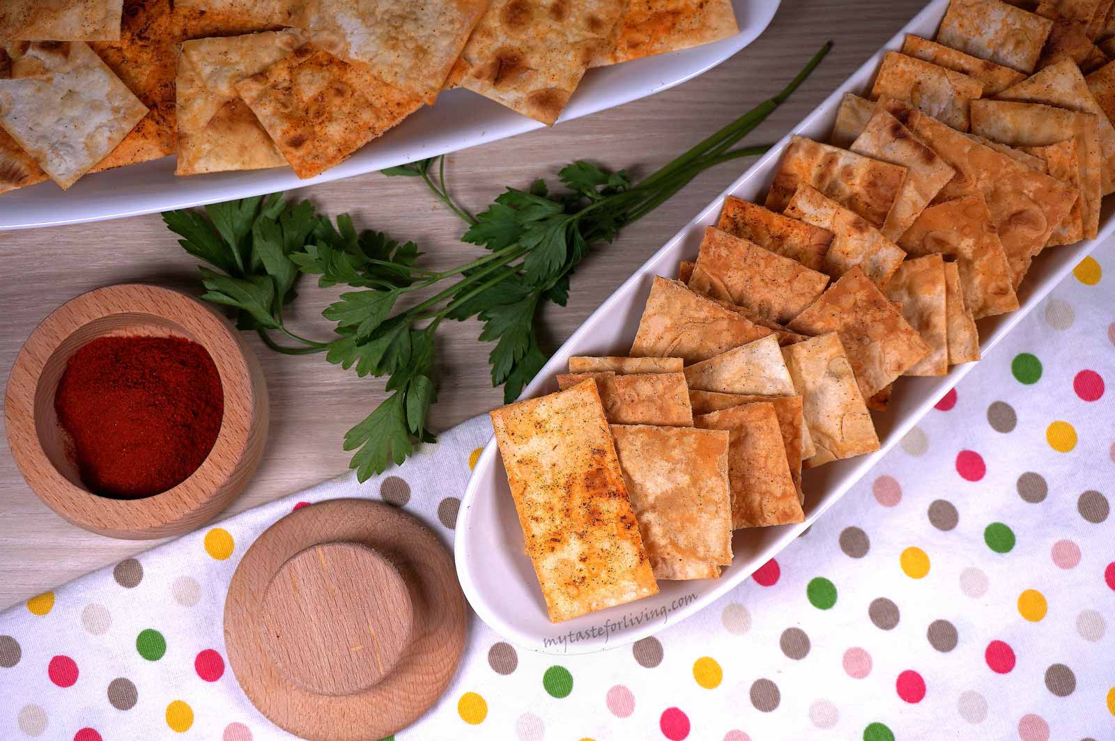 Homemade crispy lavash chips have been a hit at home lately. It is prepared easily and quickly. You can prepare it with different spices to taste. Our favourite is paprika. Try it! It's easy. It's fast. It's delicious. I hope you find out what your taste is and share!