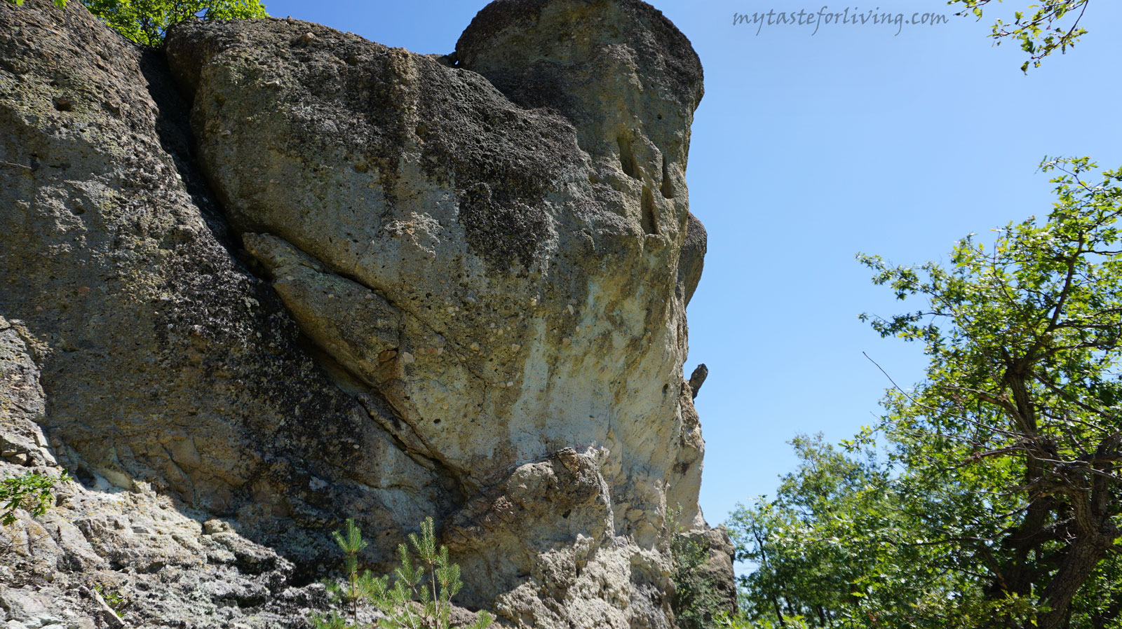 Parmak Kaya is a thracian rock sanctuary, located on the road Plovdiv-Kardzhali, near the village of Nochevo, reg. Kardzhali, Bulgaria. Its name comes from a large piece of rock that sticks out of it and resembles a finger.