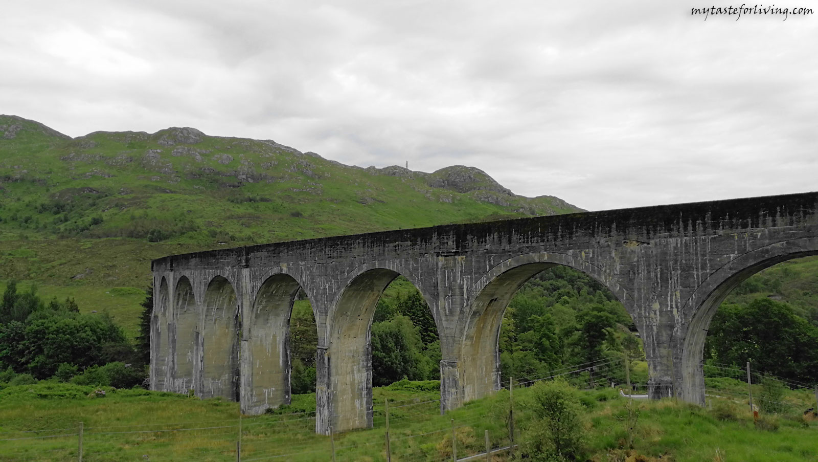 Even if someone hasn't traveled to the Glenfinnan Viaduct, Scotland, then certainly seen it the bridge in the Harry Potter movie. It is here, along this route, where scenes were filmed on the famous "Hogwarts Express" steam train from the second and third Harry Potter film.