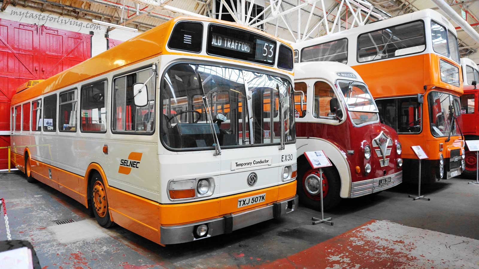 The Museum of Transport in the city of Manchester, England, was opened in 1979 years. Its collected over 100 years of the history of public road transport in the city.