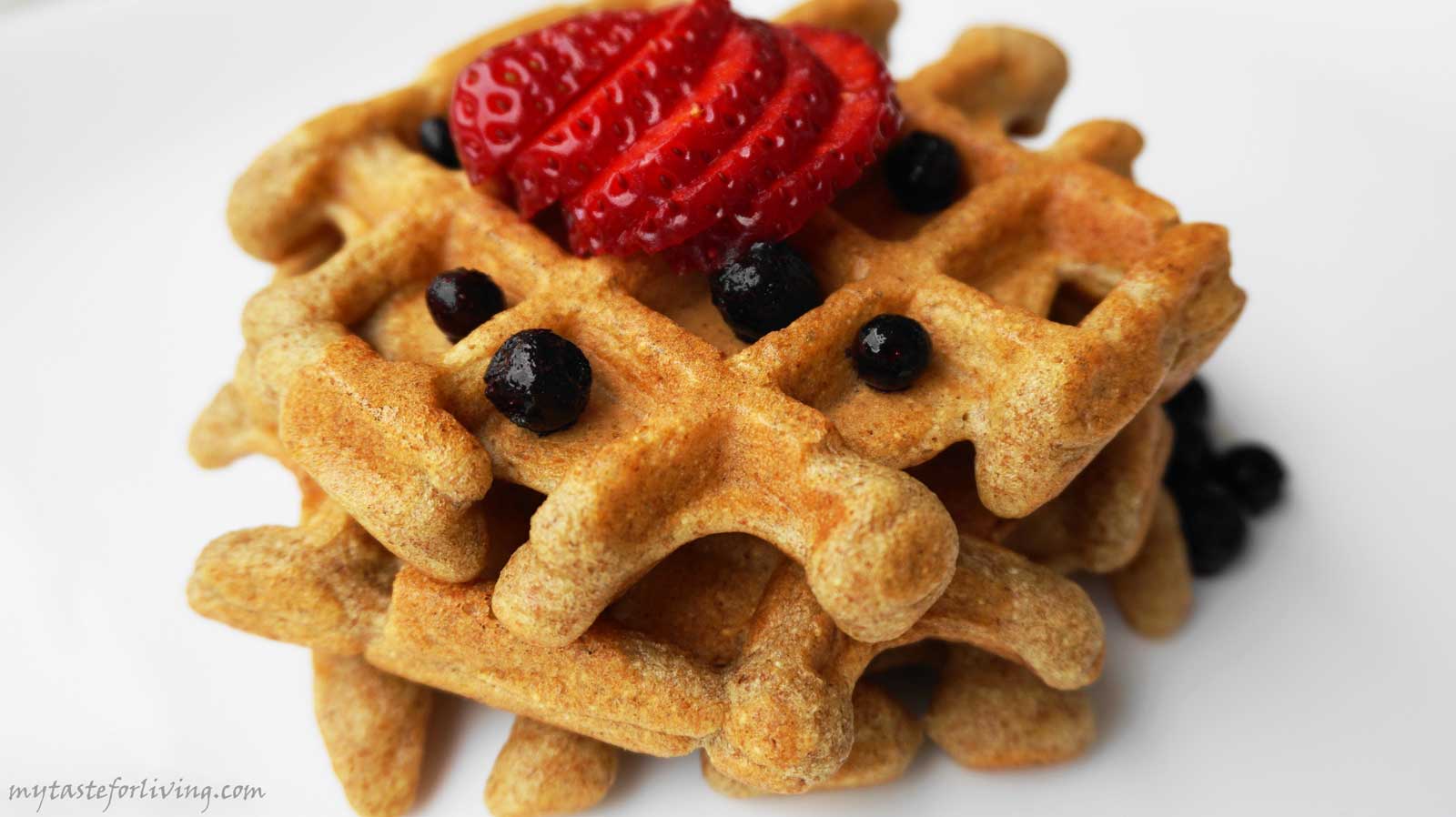 Fluffy and delicious waffles with einkorn flour