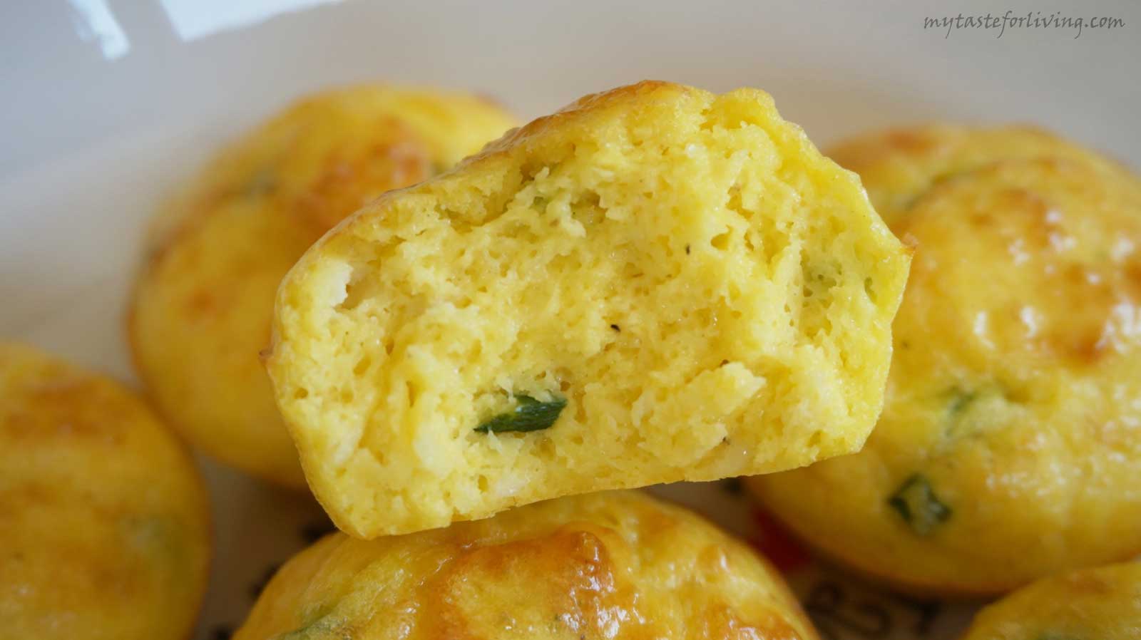 Egg muffins with cheese suitable for breakfast, picnic, appetizer or served with fresh salad.